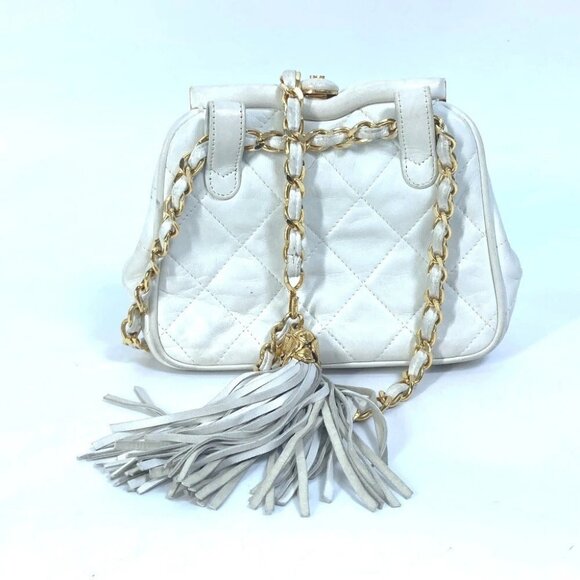 CHANEL CC Mark CC Matelasse Quilted Kisslock Waist Pouch Chain with Fringe - Picture 3 of 16